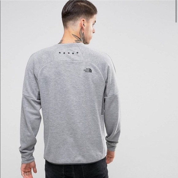 The North Face Slacker Crew Neck‎  Sports Stretch Gray Men’s Size Medium - Picture 2 of 9